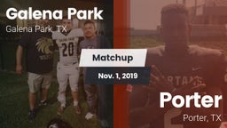 Matchup: Galena Park High vs. Porter  2019