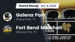 Recap: Galena Park  vs. Fort Bend Marshall  2020