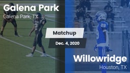Matchup: Galena Park High vs. Willowridge  2020