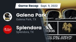 Recap: Galena Park  vs. Splendora  2022