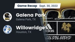 Recap: Galena Park  vs. Willowridge  2022