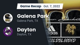 Recap: Galena Park  vs. Dayton  2022