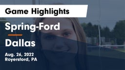 Spring-Ford  vs Dallas  Game Highlights - Aug. 26, 2022