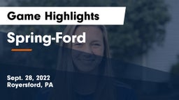Spring-Ford  Game Highlights - Sept. 28, 2022