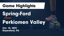 Spring-Ford  vs Perkiomen Valley  Game Highlights - Oct. 10, 2022