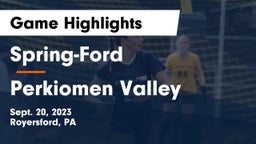 Spring-Ford  vs Perkiomen Valley  Game Highlights - Sept. 20, 2023