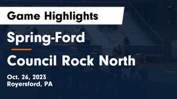 Spring-Ford  vs Council Rock North  Game Highlights - Oct. 26, 2023