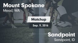 Matchup: Mount Spokane vs. Sandpoint  2016
