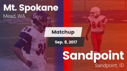 Matchup: Mt. Spokane vs. Sandpoint  2017