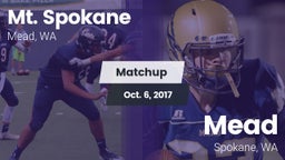 Matchup: Mt. Spokane vs. Mead  2017