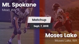 Matchup: Mt. Spokane vs. Moses Lake  2018