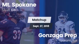 Matchup: Mt. Spokane vs. Gonzaga Prep  2018