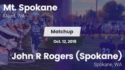 Matchup: Mt. Spokane vs. John R Rogers  (Spokane) 2018