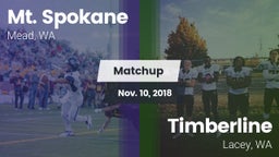 Matchup: Mt. Spokane vs. Timberline  2018