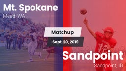 Matchup: Mt. Spokane vs. Sandpoint  2019