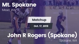 Matchup: Mt. Spokane vs. John R Rogers  (Spokane) 2019