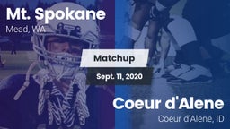 Matchup: Mt. Spokane vs. Coeur d'Alene  2020