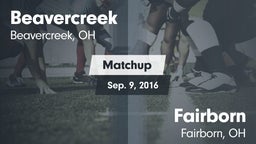 Matchup: Beavercreek High vs. Fairborn  2016