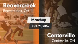 Matchup: Beavercreek High vs. Centerville  2016