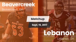 Matchup: Beavercreek High vs. Lebanon   2017