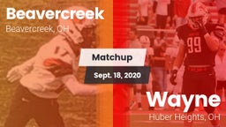 Matchup: Beavercreek High vs. Wayne  2020