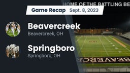 Recap: Beavercreek  vs. Springboro  2023