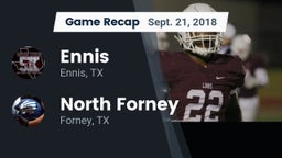 Recap: Ennis  vs. North Forney  2018