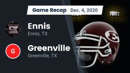 Recap: Ennis  vs. Greenville  2020