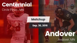 Matchup: Centennial High vs. Andover  2016