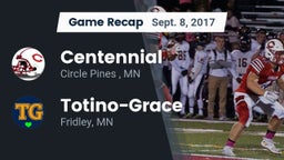 Recap: Centennial  vs. Totino-Grace  2017