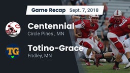 Recap: Centennial  vs. Totino-Grace  2018