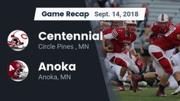 Recap: Centennial  vs. Anoka  2018