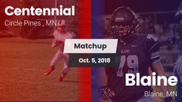 Matchup: Centennial High vs. Blaine  2018