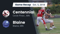 Recap: Centennial  vs. Blaine  2018