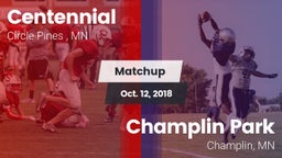 Matchup: Centennial High vs. Champlin Park  2018