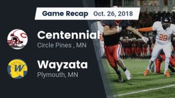 Recap: Centennial  vs. Wayzata  2018