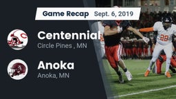 Recap: Centennial  vs. Anoka  2019
