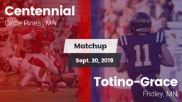 Matchup: Centennial High vs. Totino-Grace  2019