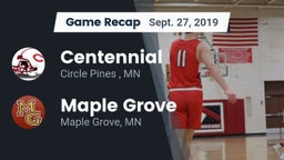 Recap: Centennial  vs. Maple Grove  2019