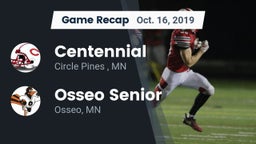 Recap: Centennial  vs. Osseo Senior  2019