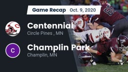 Recap: Centennial  vs. Champlin Park  2020