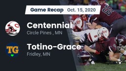 Recap: Centennial  vs. Totino-Grace  2020