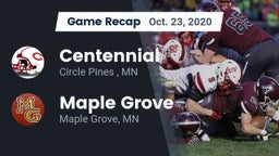 Recap: Centennial  vs. Maple Grove  2020