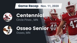 Recap: Centennial  vs. Osseo Senior  2020