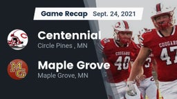 Recap: Centennial  vs. Maple Grove  2021