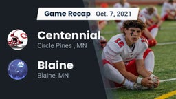 Recap: Centennial  vs. Blaine  2021