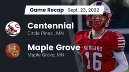 Recap: Centennial  vs. Maple Grove  2022