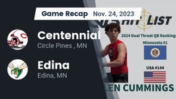 Recap: Centennial  vs. Edina  2023