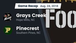 Recap: Grays Creek  vs. Pinecrest  2018