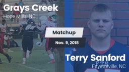 Matchup: Grays Creek High vs. Terry Sanford  2018
